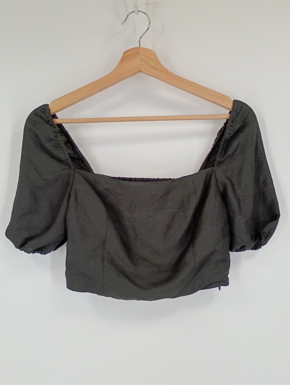Oak + Fort Linen Blend Crop Top